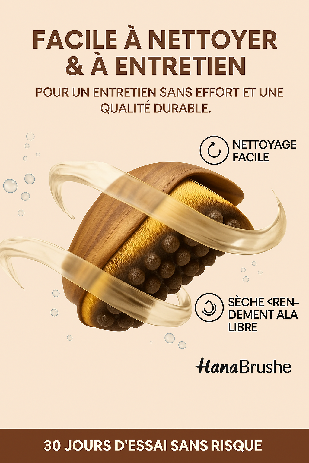 HanaBrush – Brosse Sculptante & Massage Booster